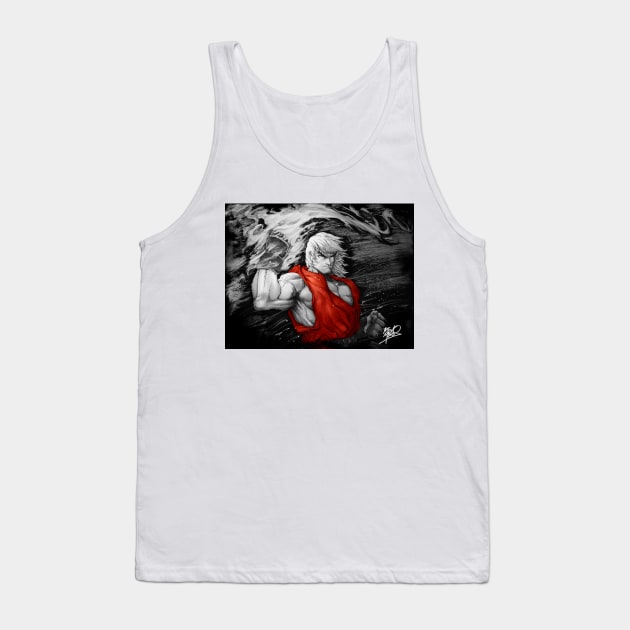 KEN - Super Street Fighter II Tank Top by renomsad